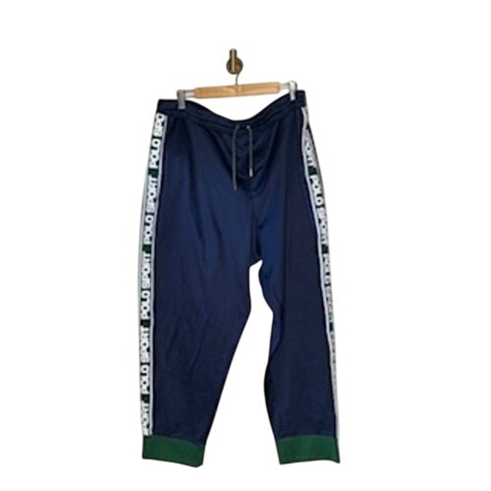 Vintage Polo Sport Ralph Lauren Track Pants Logo Tape Navy 3XB